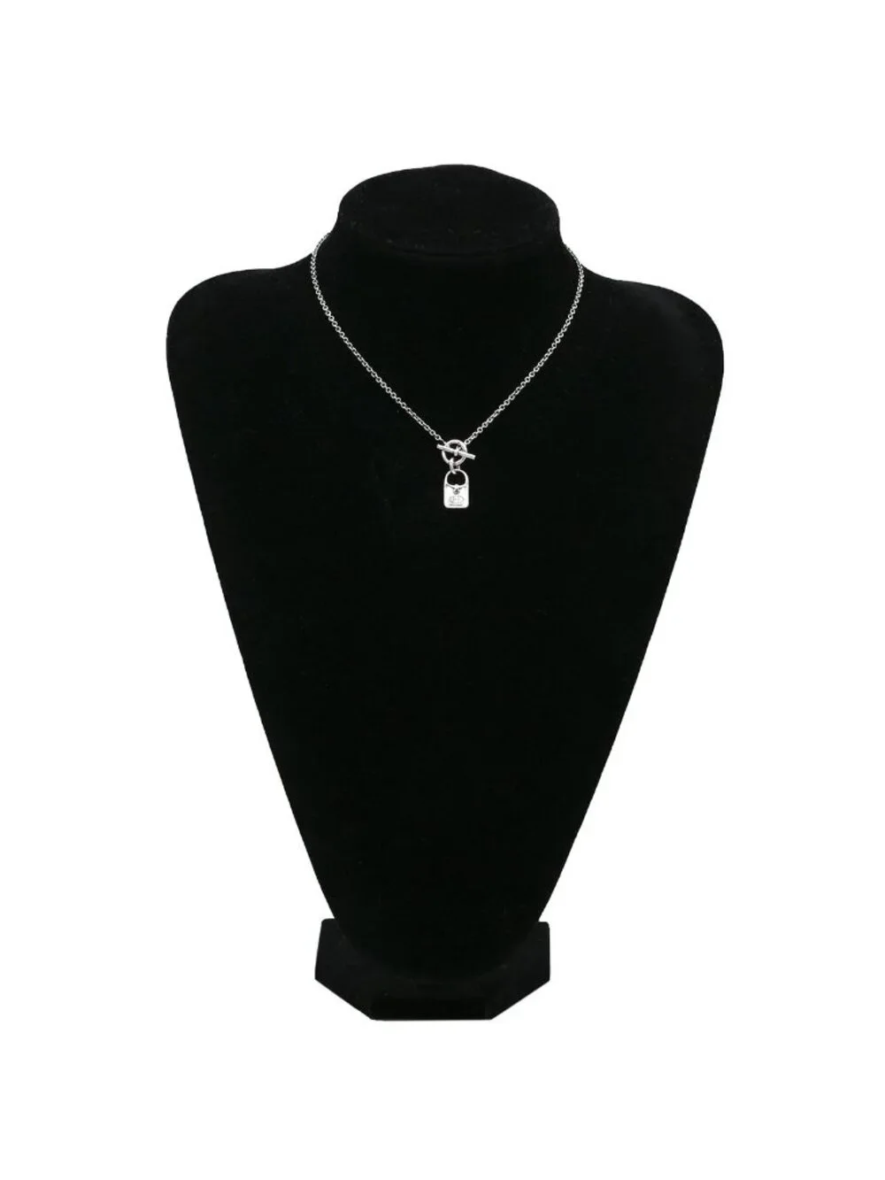 Hermes Necklace Amulette Evelyne Pendant 925 Sterling Silver Bag Motif
